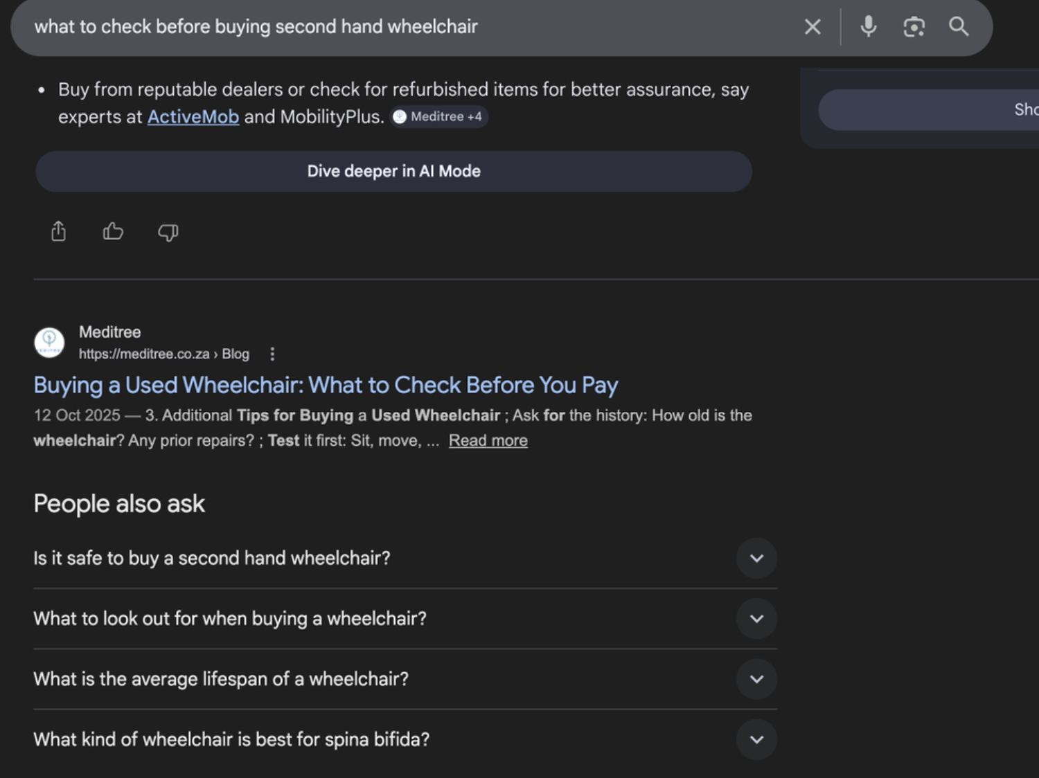 Meditree AI search citation proof 3